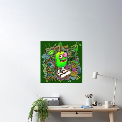 My Singing Monsters Characters Furcorn Poster Official My Singing Monsters Merch