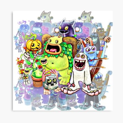 My Singing Monsters Characters N7 Poster Official My Singing Monsters Merch