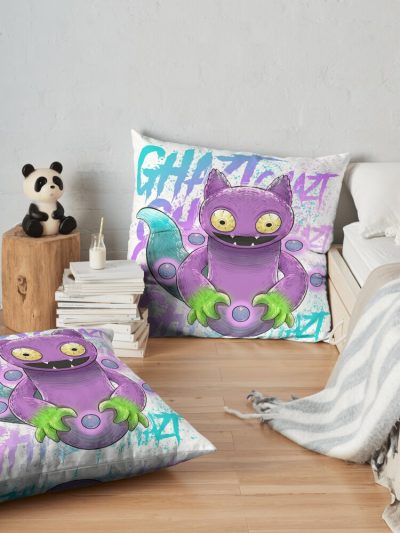 Ghatz My Singing Monsters Throw Pillow Official My Singing Monsters Merch