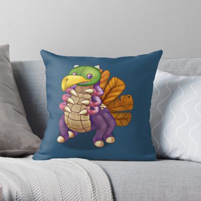 My Singing Monsters Character Repatillo Throw Pillow Official My Singing Monsters Merch