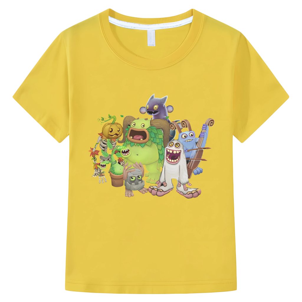 Boy girl T shirts My Singing Monsters Game Graphic Cartoon Funny Pure Cotton Tee Round Neck 2 - My Singing Monsters Shop