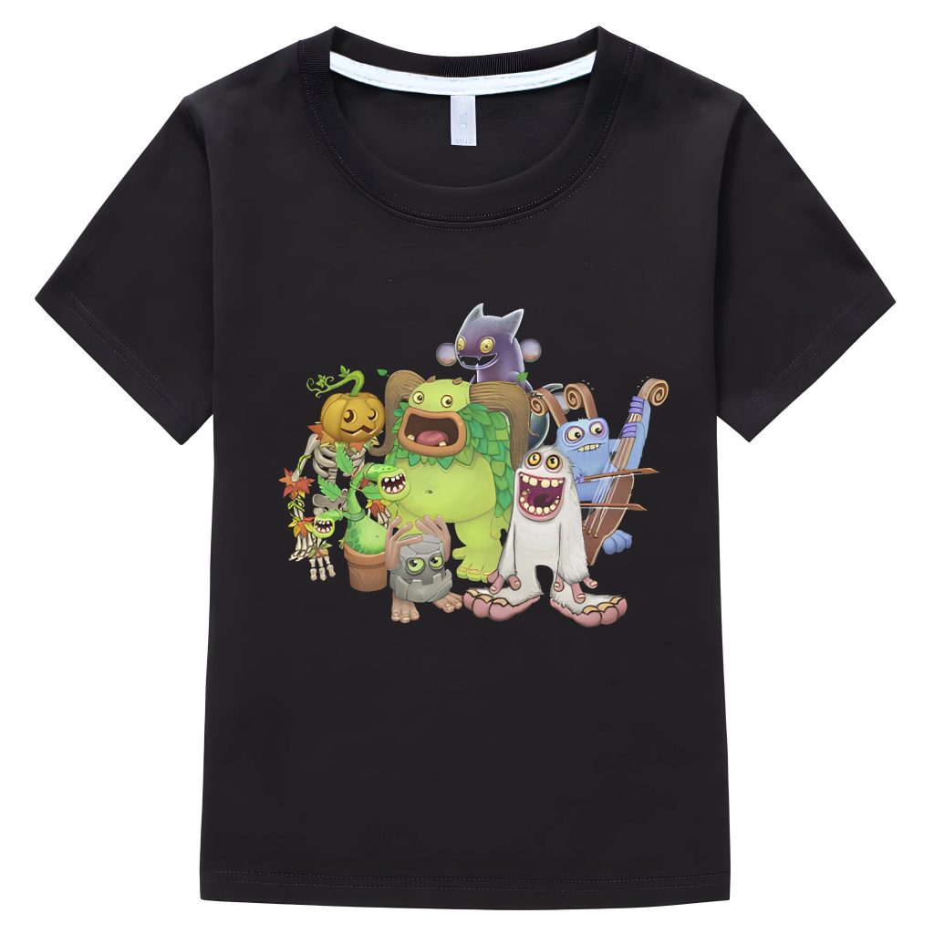 Boy girl T shirts My Singing Monsters Game Graphic Cartoon Funny Pure Cotton Tee Round Neck 3 - My Singing Monsters Shop