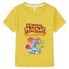 My Singing Monsters Cute T shirt Casual Short 100 Cotton Tops boys girls clothes y2k one 2 - My Singing Monsters Shop