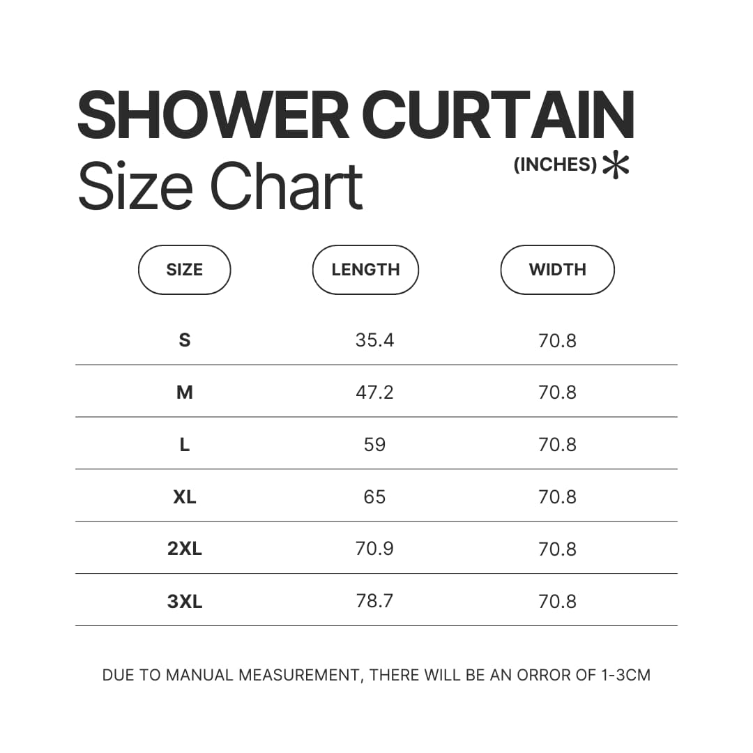 Shower Curtain Size Chart - My Singing Monsters Shop